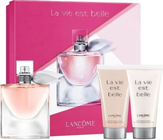 Lancome La Vie Est Belle Poklon set, parfemska voda 50ml + mlijeko za tijelo 50ml + gel za tuširanje 50ml