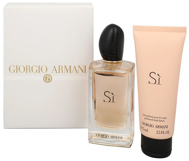 Giorgio Armani Si Poklon set, parfemska voda 100ml + mlijeko za tijelo 75ml (Travel set)