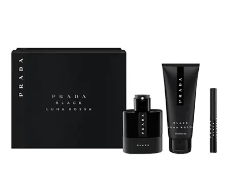 Prada Luna Rossa Black Poklon set, parfemska voda 100ml + parfemska voda 10ml + gel za tuširanje 100ml