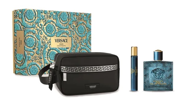 Versace Eros Poklon set, Toaletna voda 100ml + Toaletna voda 10ml + kozmetička torbica