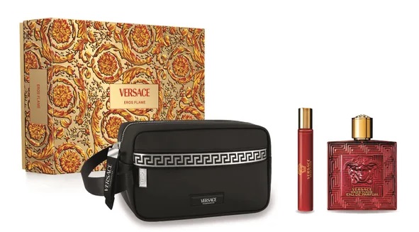 Versace Eros Flame Poklon set, parfemska voda 100ml + parfemska voda 10ml + torbica