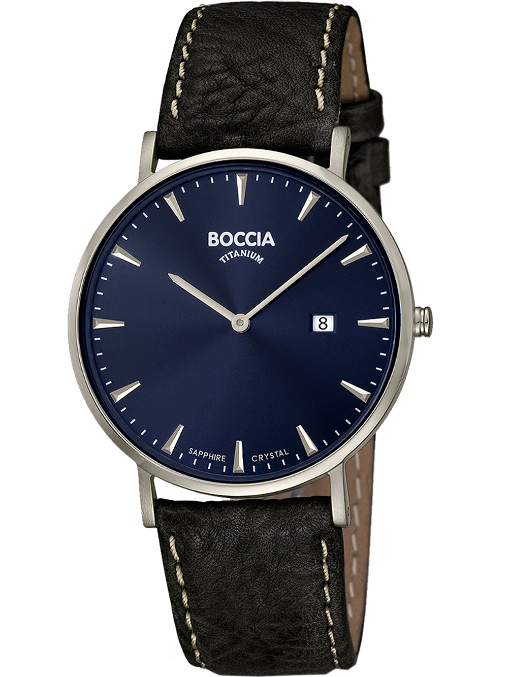 Boccia 3648-02 men`s watch titanium 39mm 3ATM