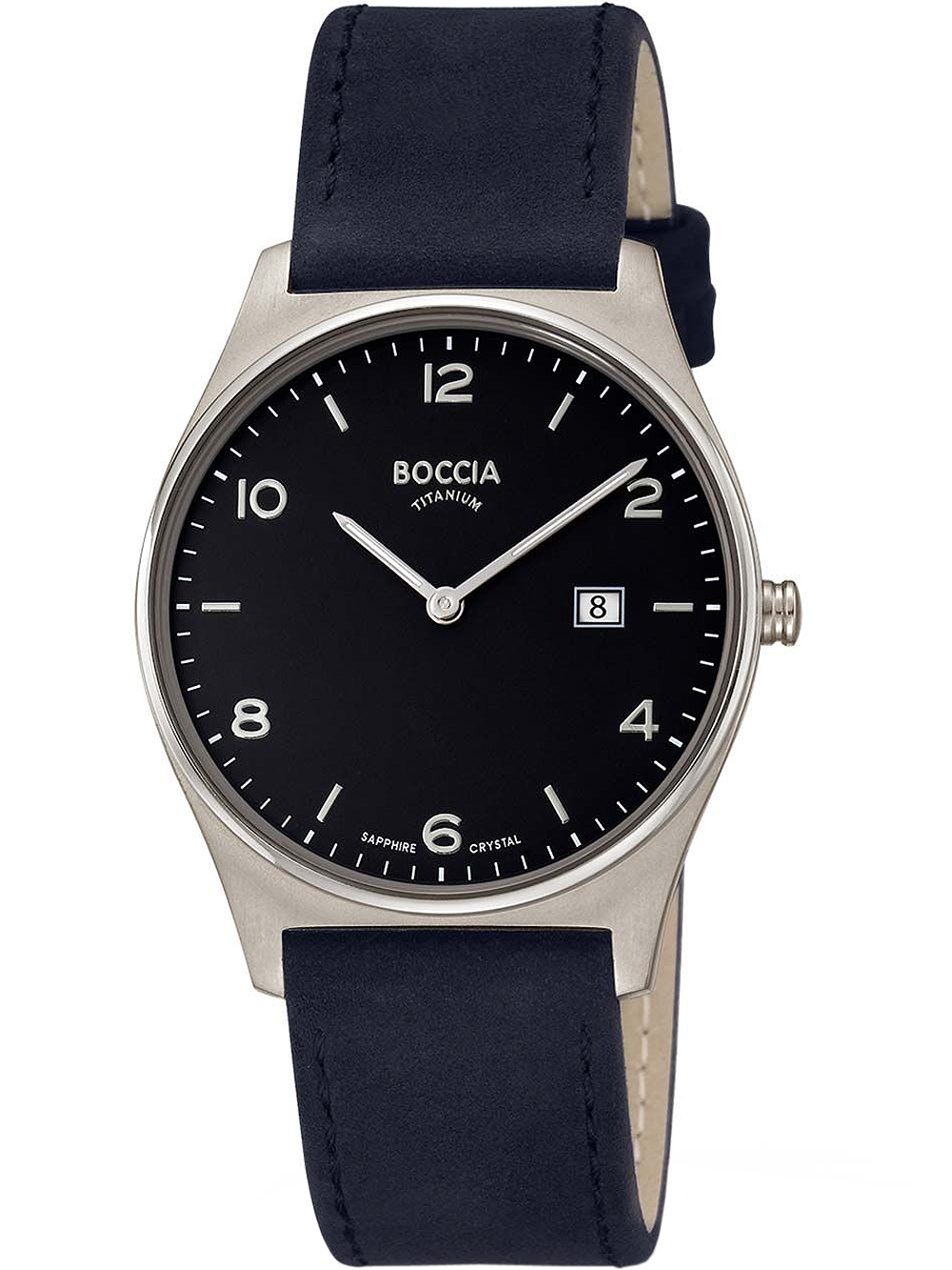 Boccia 3655-02 Men`s Watch Titanium 38mm 5ATM