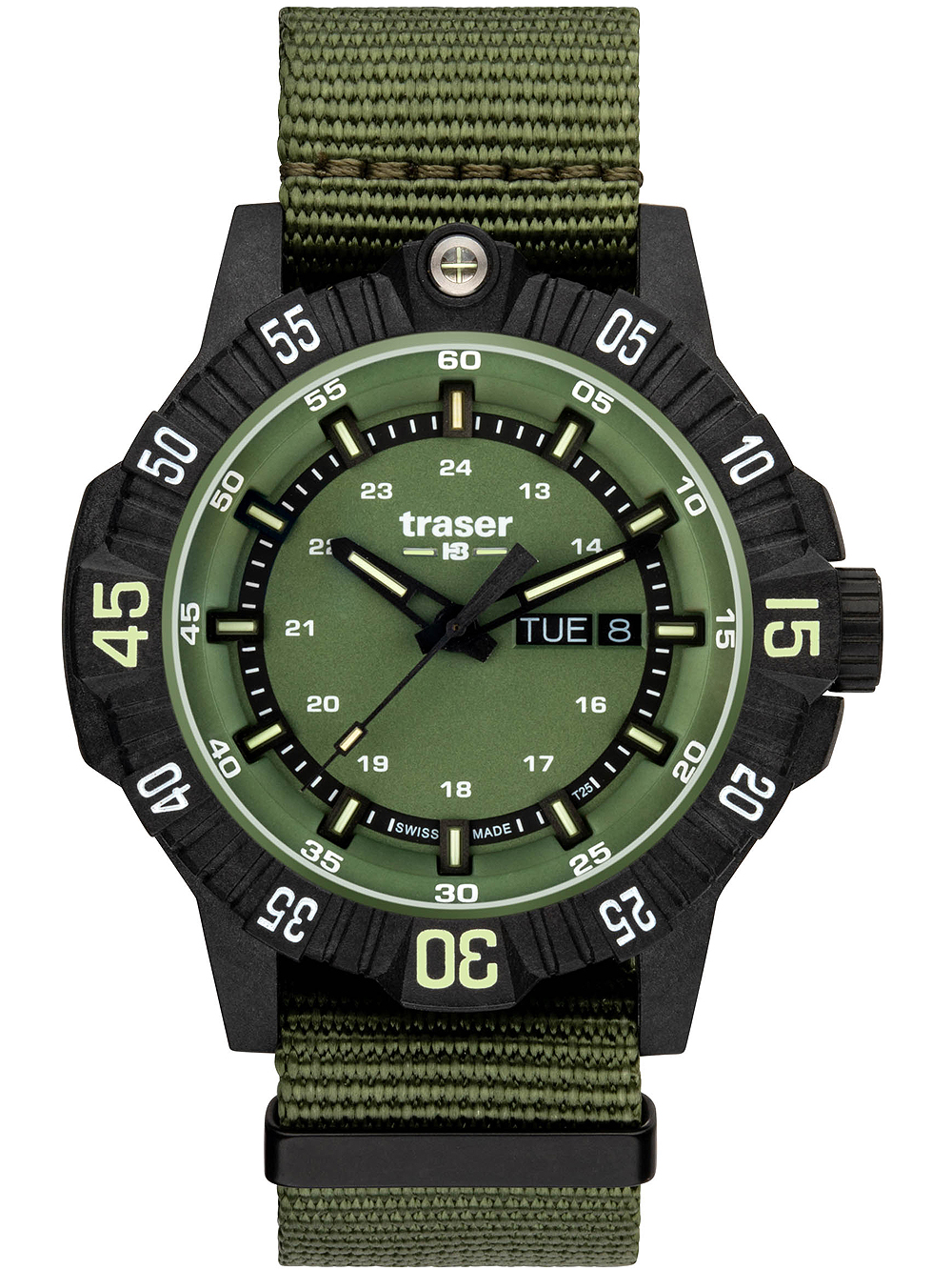 Traser H3 110726 P99 Q Tactical Green 46mm 20ATM