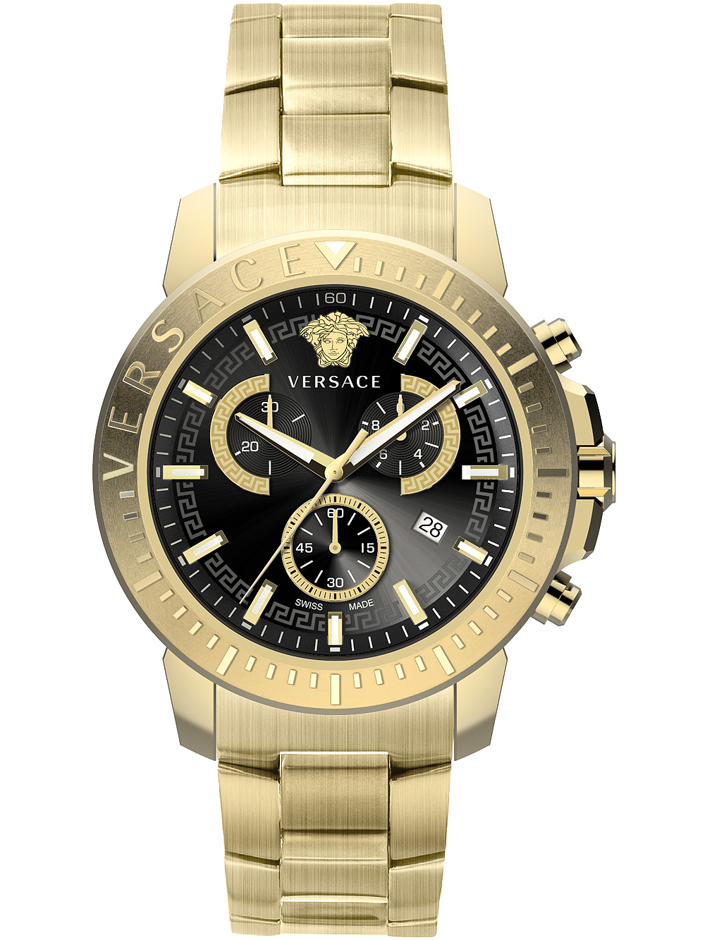 Versace VE2E00921 New Chronograph Mens Watch 45mm 5ATM