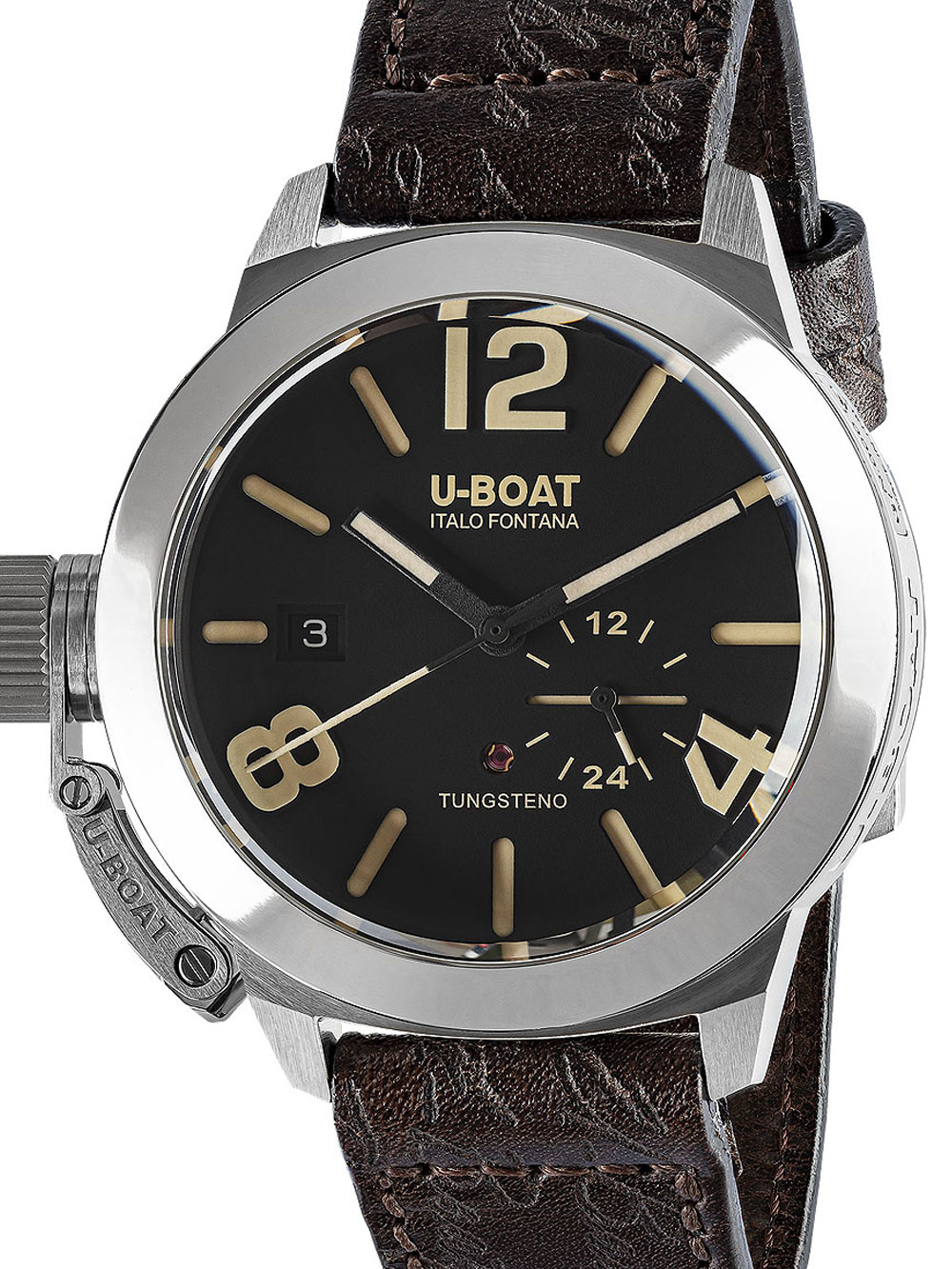 U-Boat 8893 Classico Tungsteno Black Automatic Mens Watch 42mm 10ATM