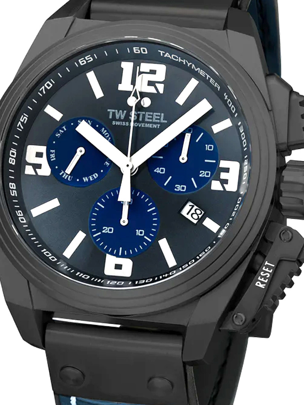 TW-Steel TW1117 Canteen Chronograph Mens Watch 46mm 10ATM