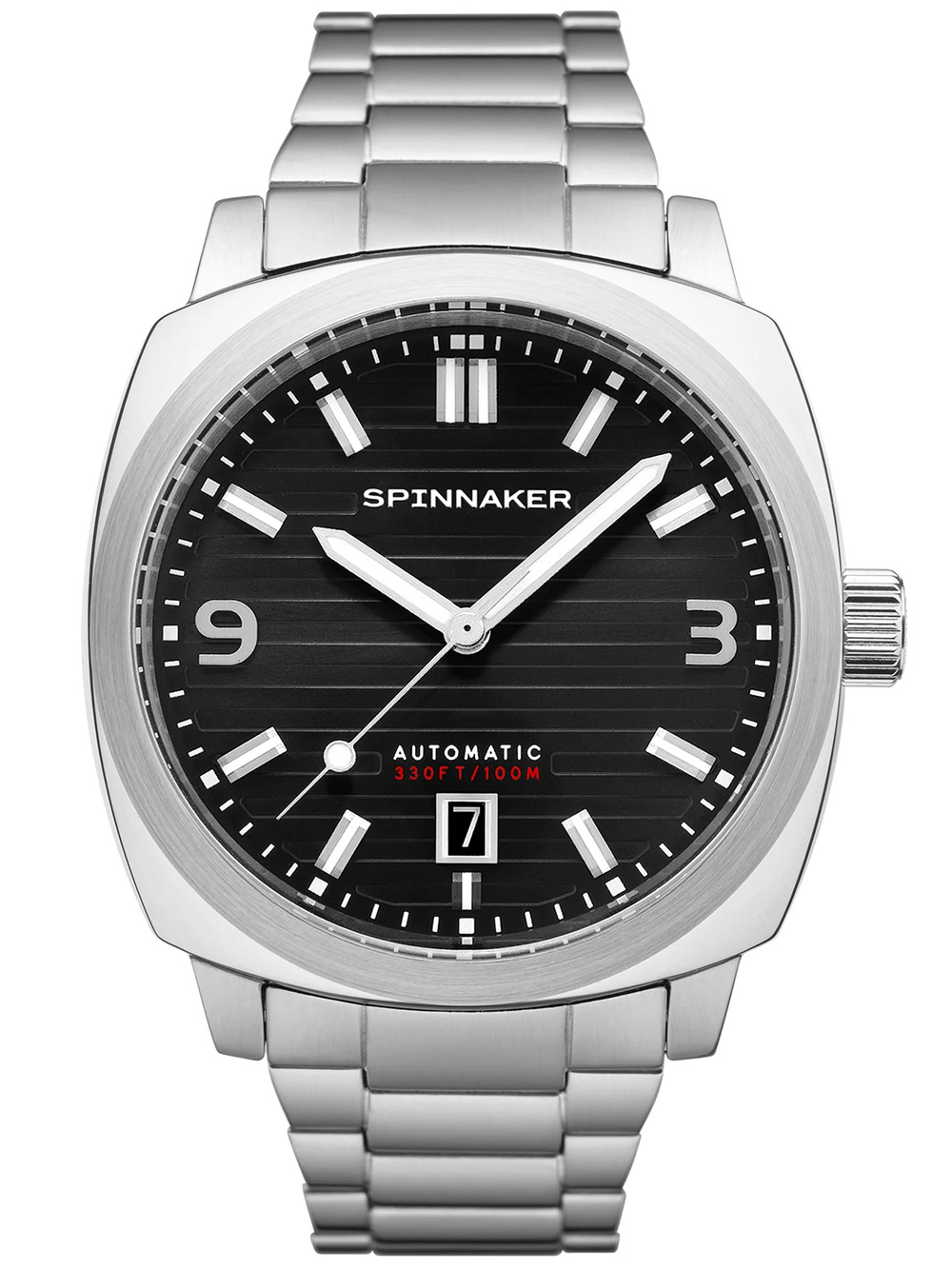 Spinnaker SP-5073-33 Hull Riviera Noire Automatic Mens Watch 43mm 10ATM