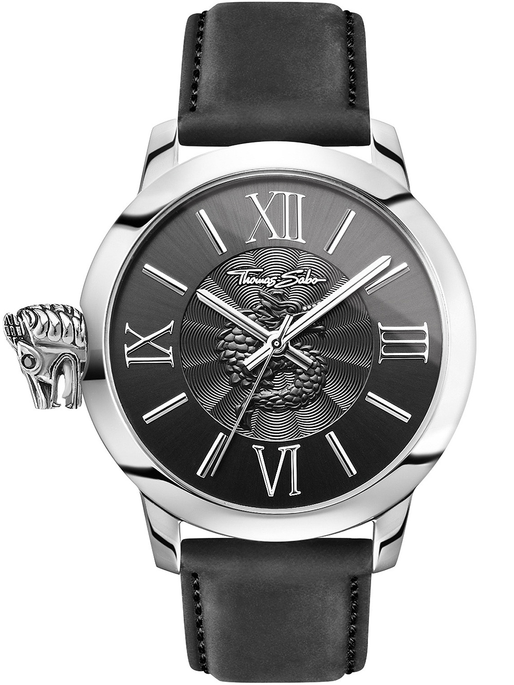 Thomas Sabo WA0295-218-203 Rebel with Karma Mens Watch 46mm 10ATM