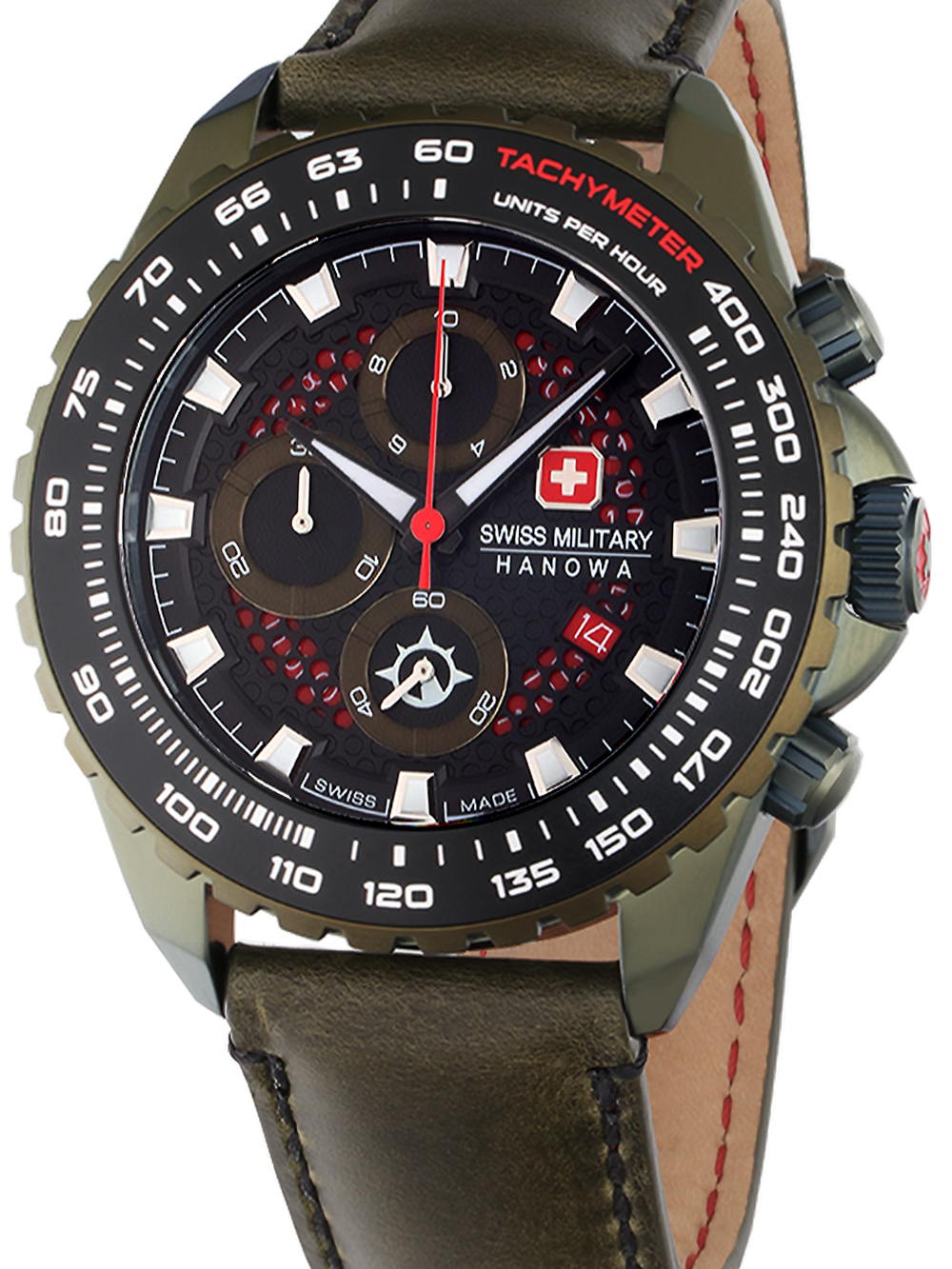 Swiss Military Hanowa SMWGC2102290 Iguana Chronograph Mens Watch 44mm 10ATM