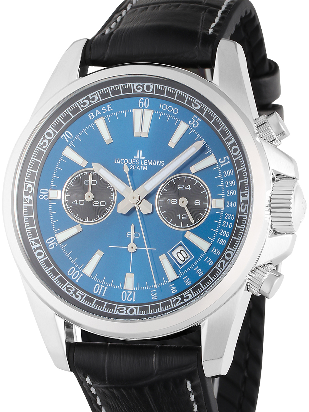 Jacques Lemans 1-2117S Liverpool Mens Chronograph 44mm 20ATM