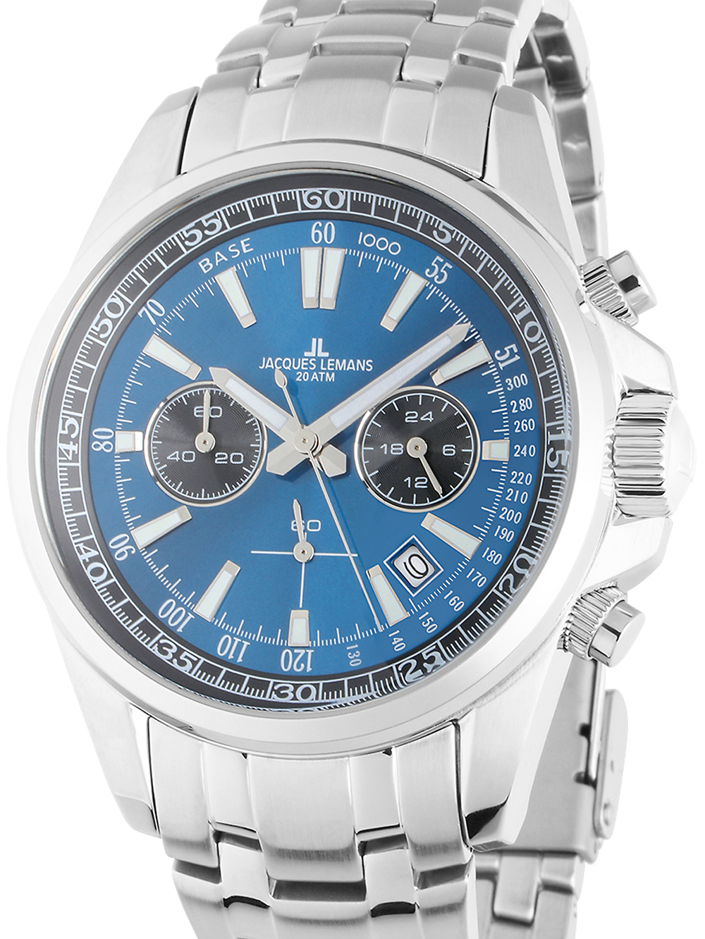 Jacques Lemans 1-2117ZC Liverpool Mens Chronograph 44mm 20ATM