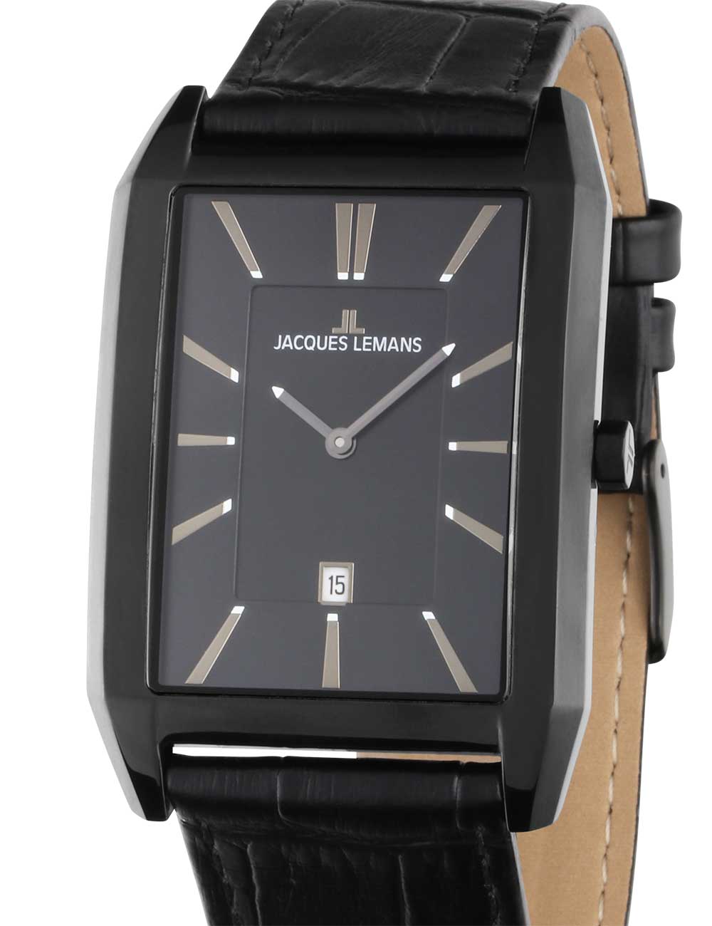 Jacques Lemans 1-2160F Torino square Mens Watch 34mm 5ATM