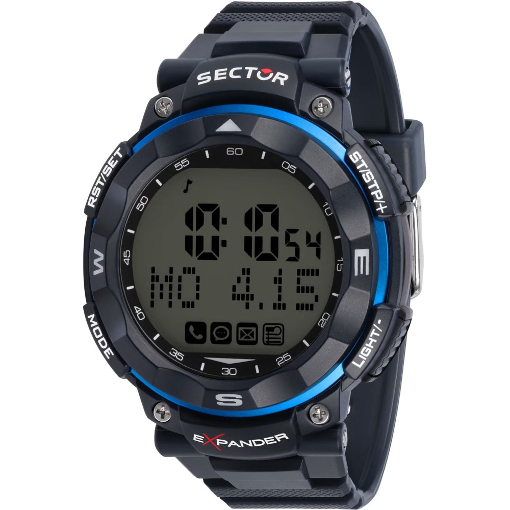 Sector R3251529002 EX-01 Digital Watch Mens 51mm 5ATM