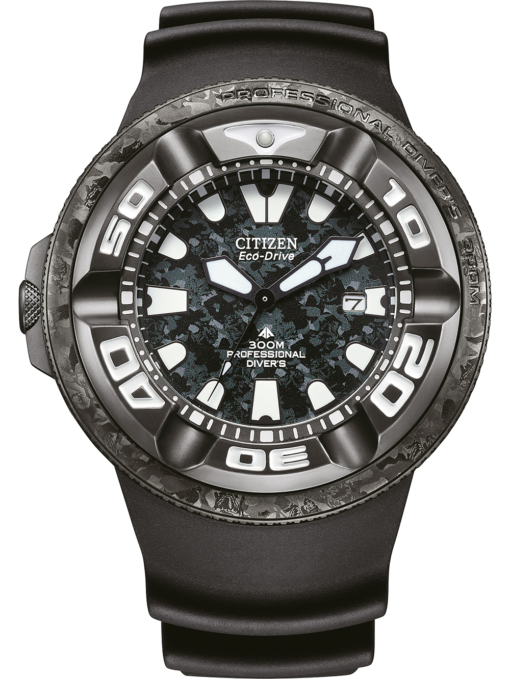 Citizen BJ8056-01E Mens Watch Eco-Drive Professional Diver 48mm 30ATM