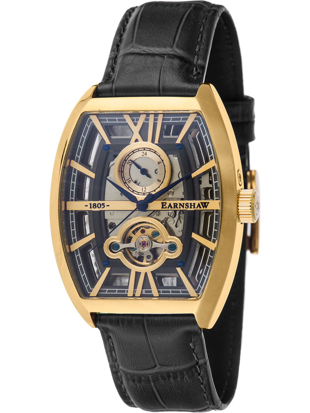 Thomas Earnshaw ES-8111-02 Mens Watch Holborn Skeleton Automatic 40mm 5ATM