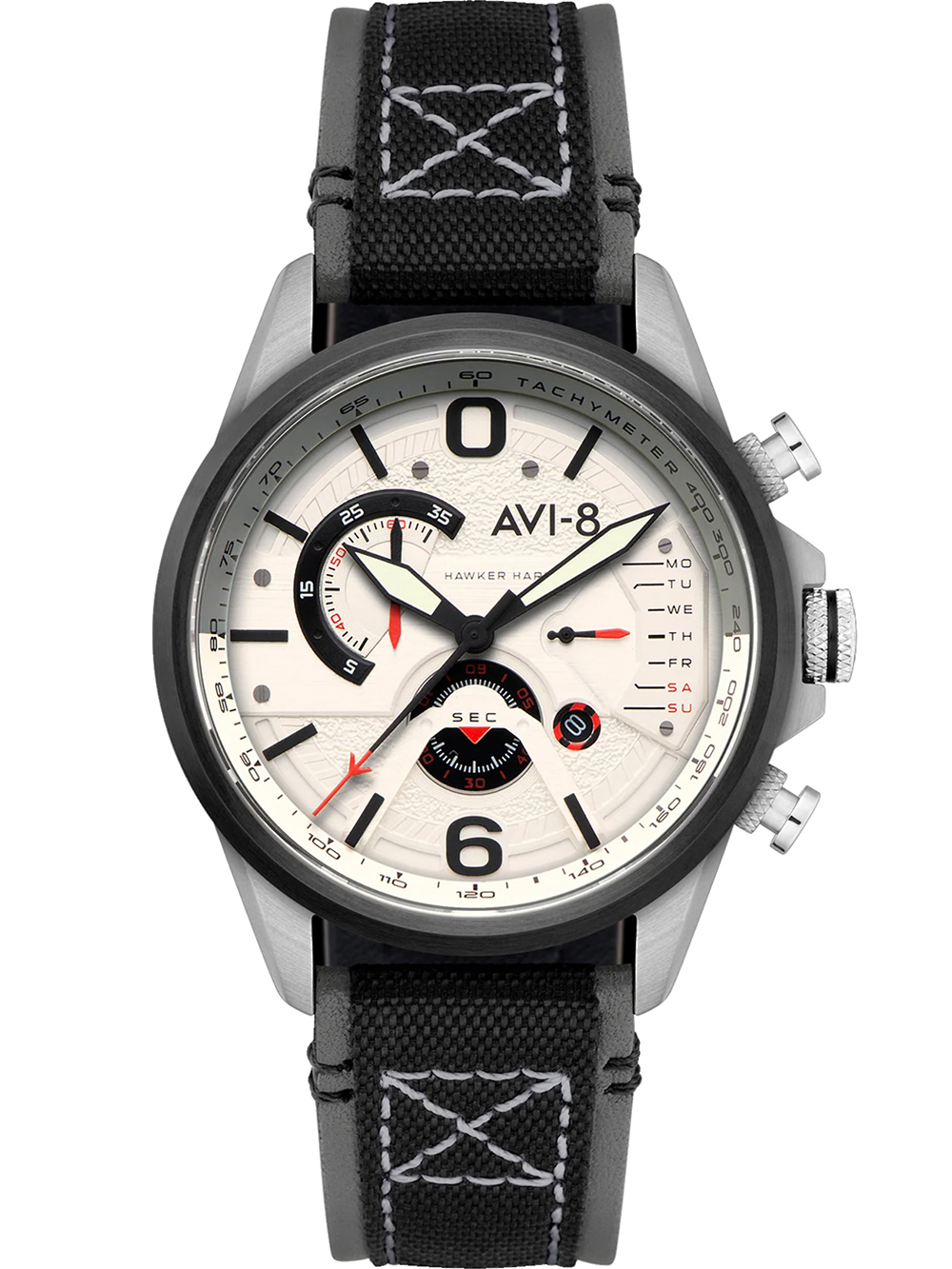 AVI-8 AV-4056-07 Mens Watch Hawker Harrier Dual Retrograde Chronograph 44mm 5ATM