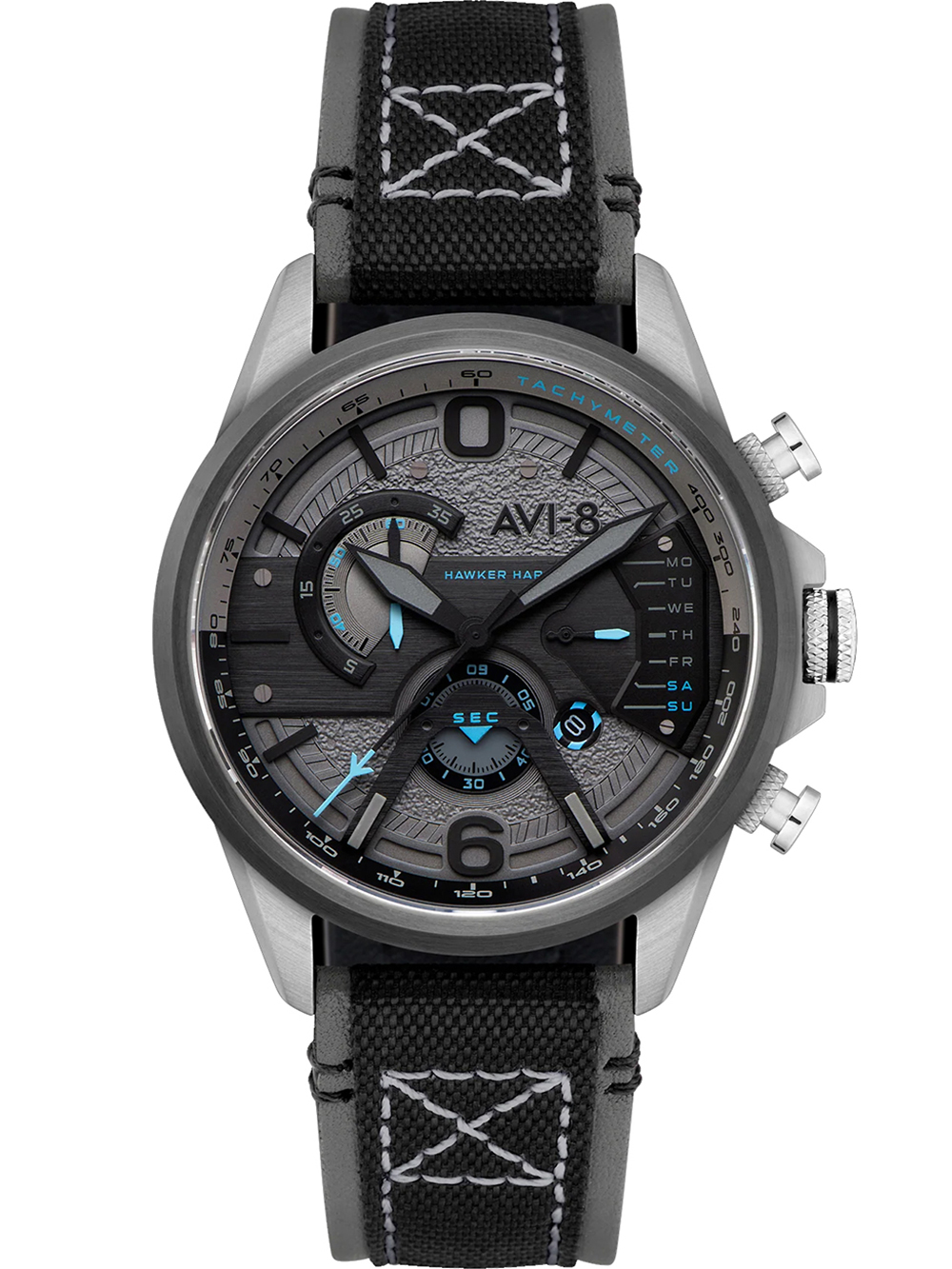 AVI-8 AV-4056-08 Mens Watch Hawker Harrier Dual Retrograde Chronograph 44mm 5ATM