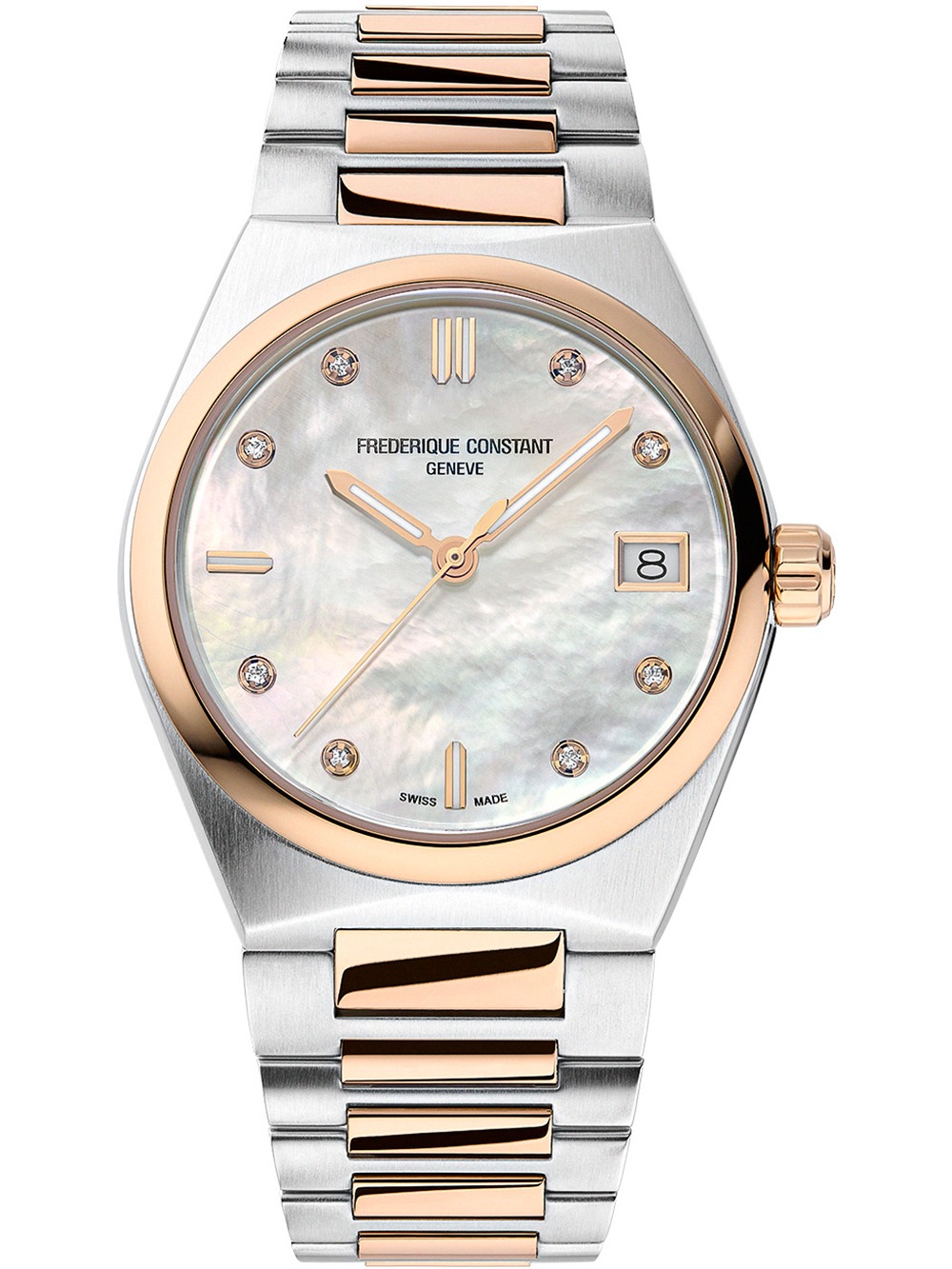 Frederique Constant FC-240MPWD2NH22B Ladies Watch Highlife Ladies Quartz 8 Diamonds Set 31mm 5ATM 