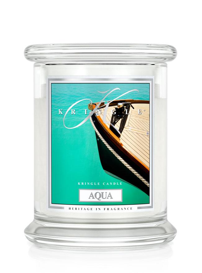 Kringle Candle Aqua mirisna svijeća srednja 2 fitilja (411 g)