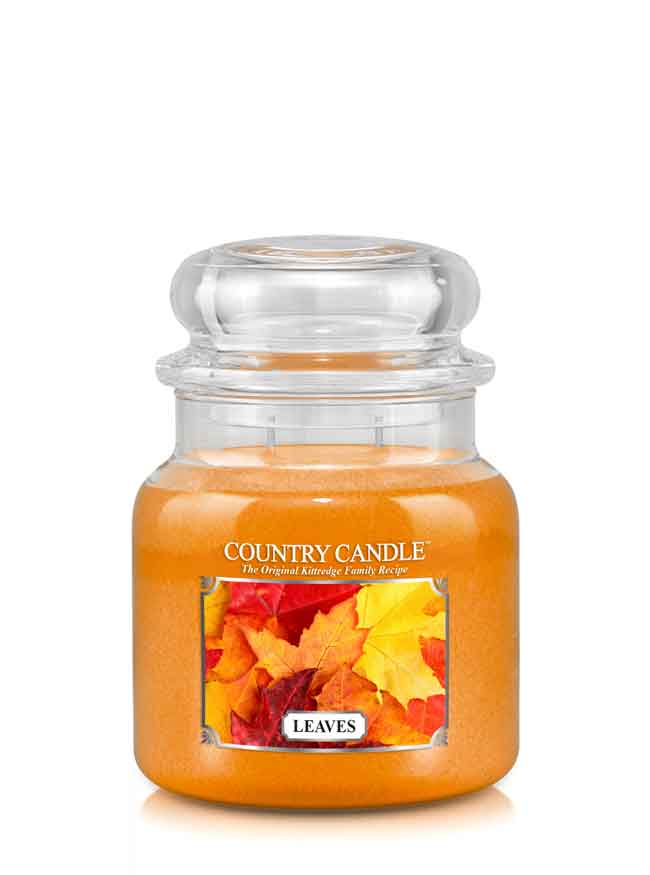 Country Candle Leaves mirisna svijeća srednja 2 fitilja (453 g)