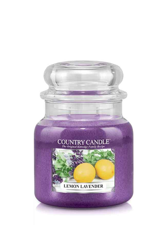 Country Candle Lemon Lavanda srednje mirisna svijeća s 2 fitilja (453 g)