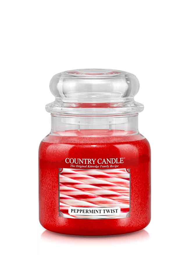 Country Candle Peppermint Twist srednja mirisna svijeća s 2 fitilja (453 g)