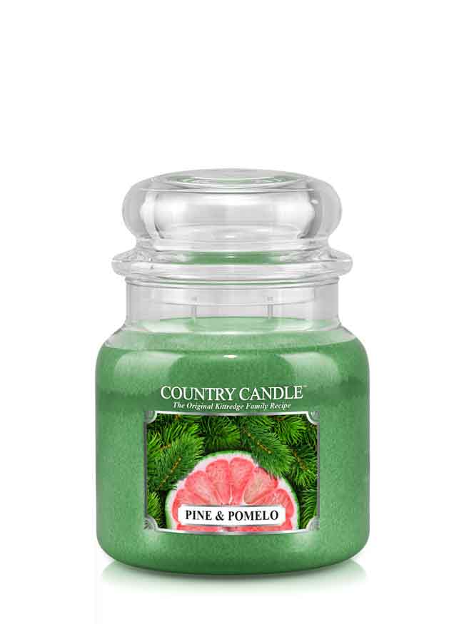 Country Candle Pine & Pomelo mirisna svijeća srednja 2 fitilja (453 g)