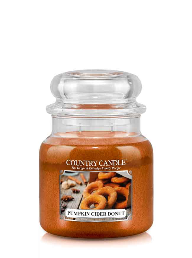 Country Candle Pumpkin Cider Donut srednje mirisna svijeća s 2 fitilja (453 g)