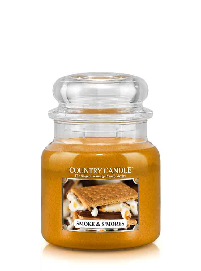 Country Candle Smoke & S'mores srednja mirisna svijeća s 2 fitilja (453 g)