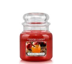 Country Candle Spiced Apple Chai-der mirisna svijeća srednje veličine 2 fitilja (453 g)