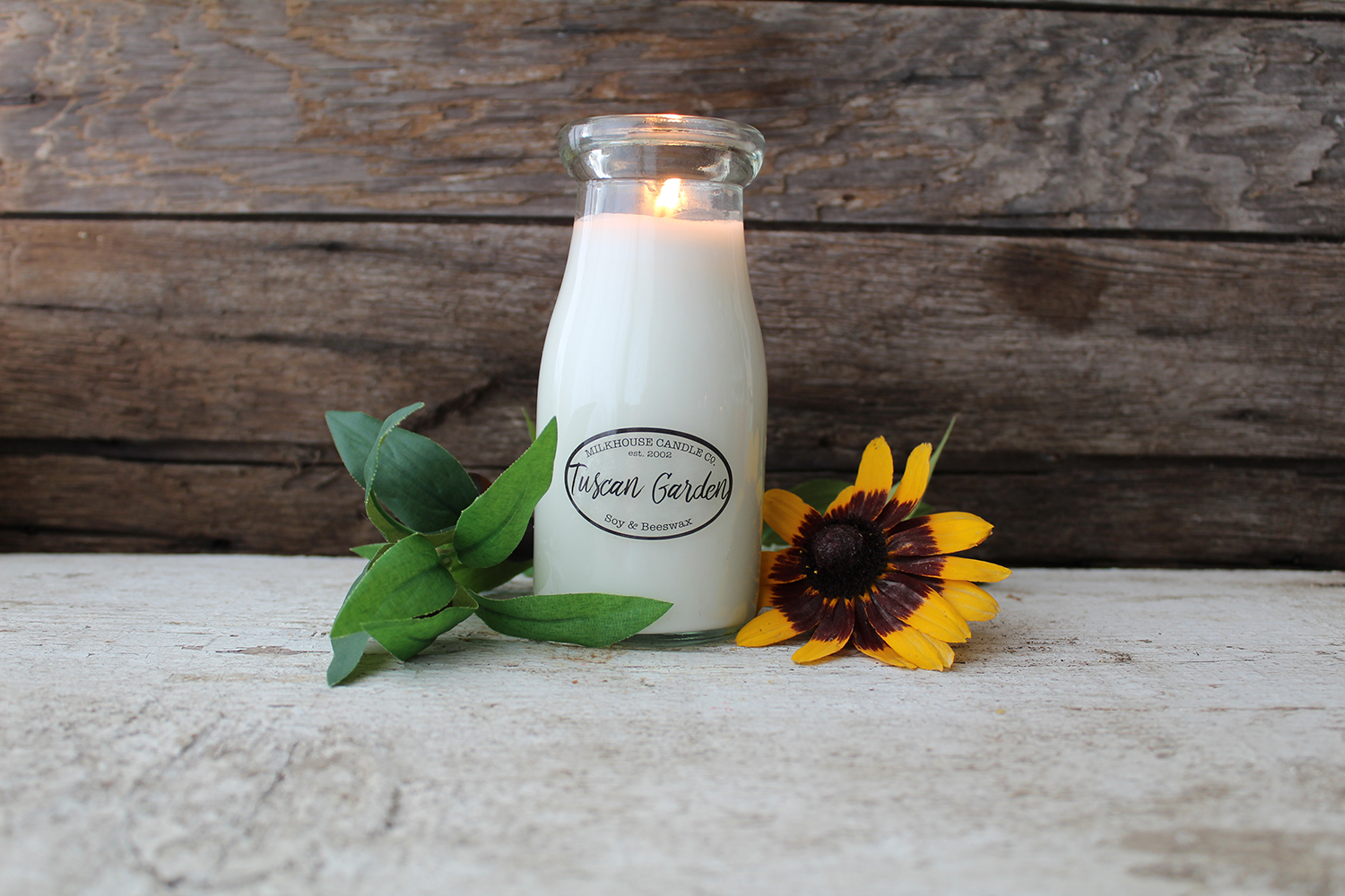 MILKHOUSE CANDLE Tuscan Garden mirisna svijeća MILKBOTTLE (227 g)