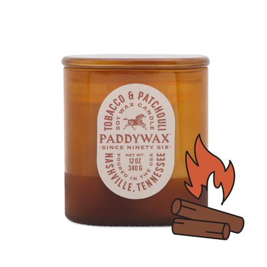 Paddywax Vista Tobacco & Patchouli mirisna svijeća 340 g