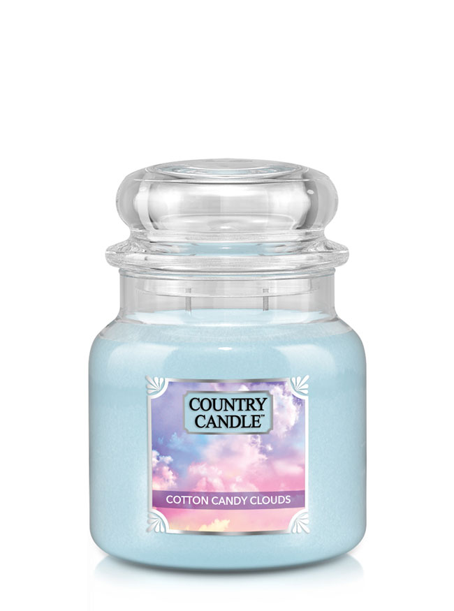 Country Candle Cotton Candy Clouds srednja mirisna svijeća s 2 fitilja (453 g)