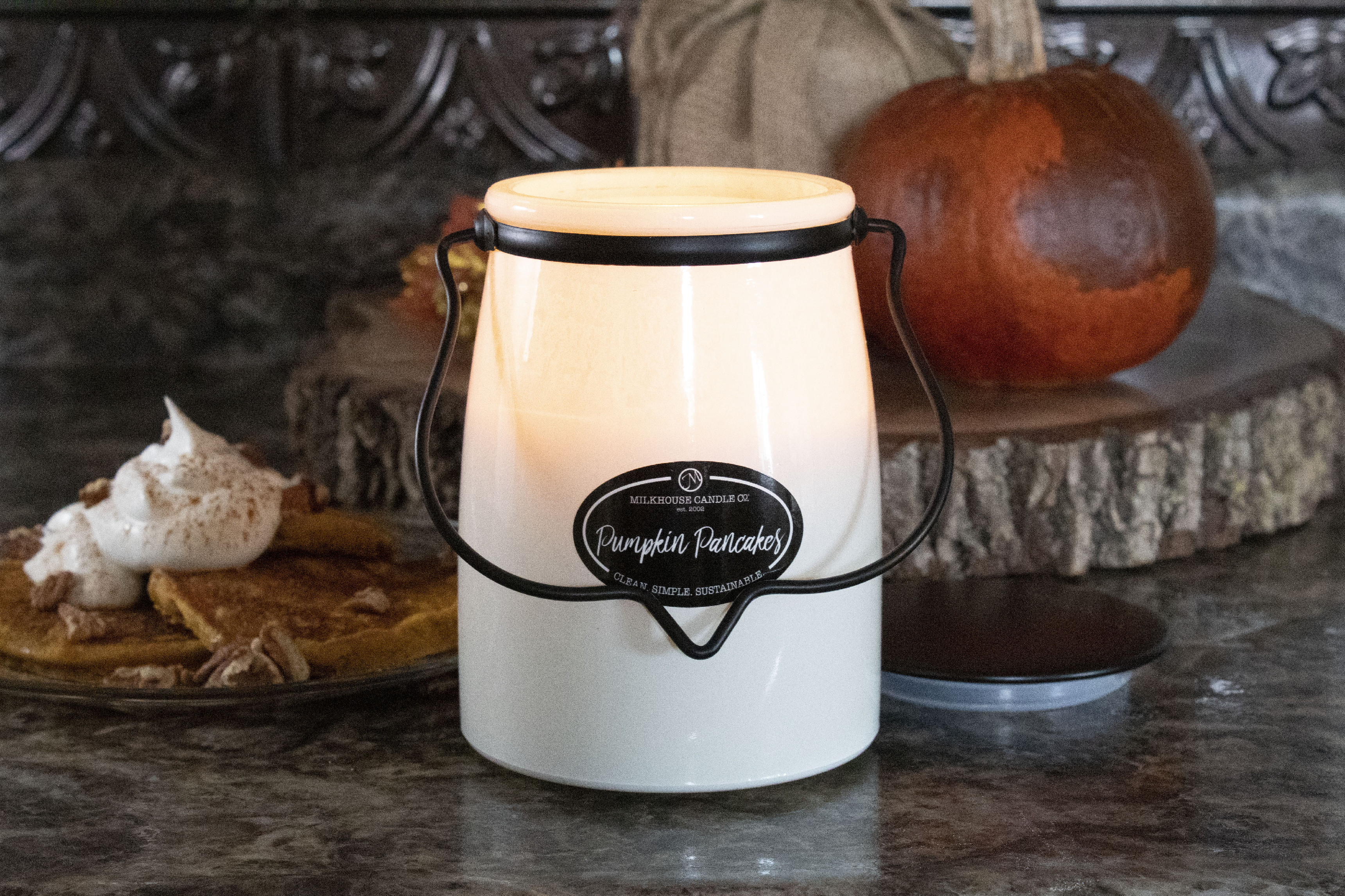 MLIKHOUSE CANDLE Pumpkin Palačinke mirisna svijeća BUTER JAR (624 g)