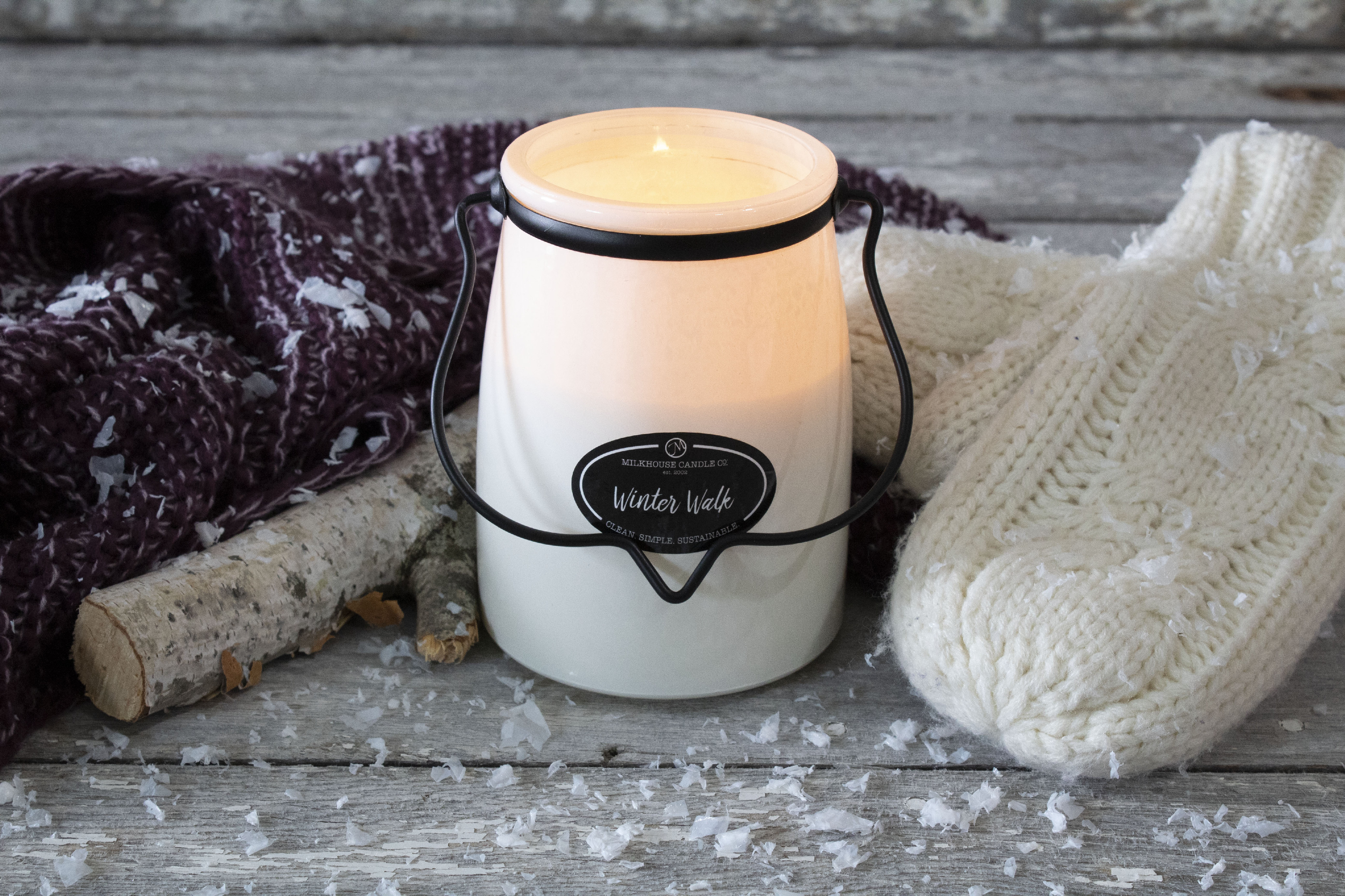 MILKHOUSE CANDLE Winter Walk mirisna svijeća BUTER JAR (624 g)