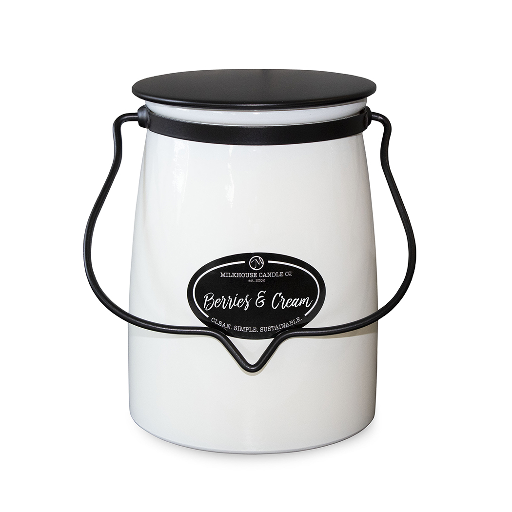 MILKHOUSE CANDLE Berries & Cream mirisna svijeća BUTTER JAR (624 g)