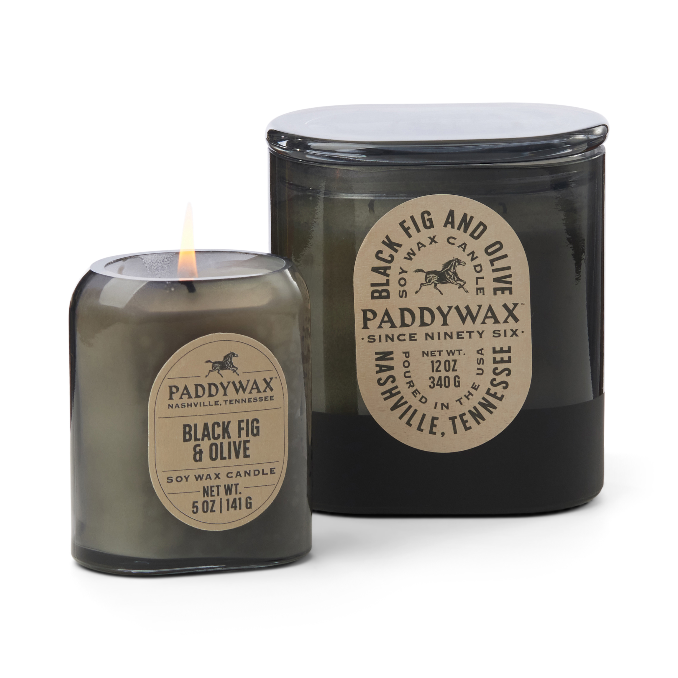 Mirisna svijeća Paddywax Vista Black Olive & Fig 5 oz/142 g