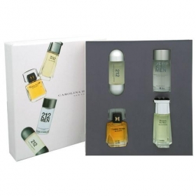 Carolina Herrera mini set Poklon set, Carolina Herrera 212 Woman Toaletna voda 5ml  + Carolina Herrera 212 Men Toaletna voda 7ml + Carolina Herrera Herrera parfemska voda 4ml + Carolina Herrera Herrera for Men Toaletna voda 7ml