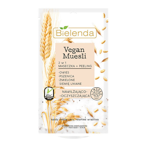 Hidratantna maska za lice 2 u 1 vegan Müsli (Moisturizing Mask) 8 g